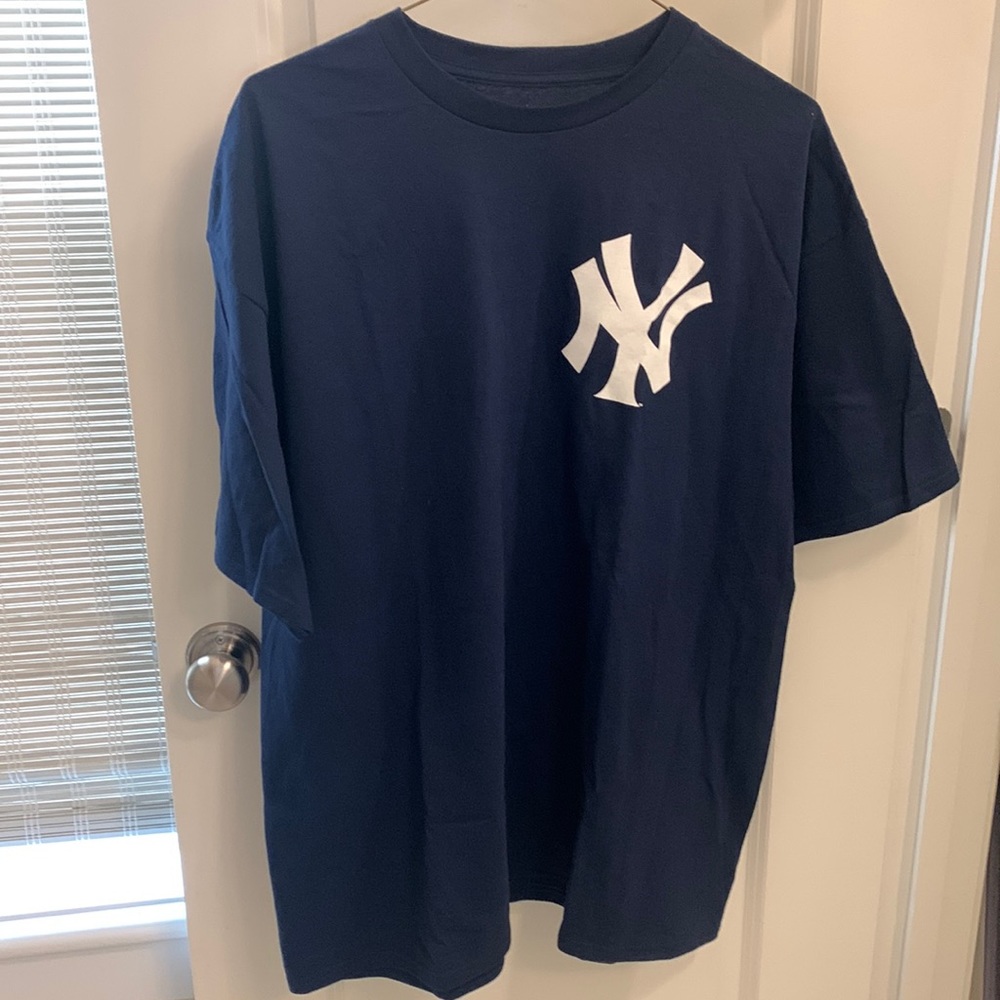 NY Yankees Mens T-shirt, navy, 2XL 100% cotton NWOT